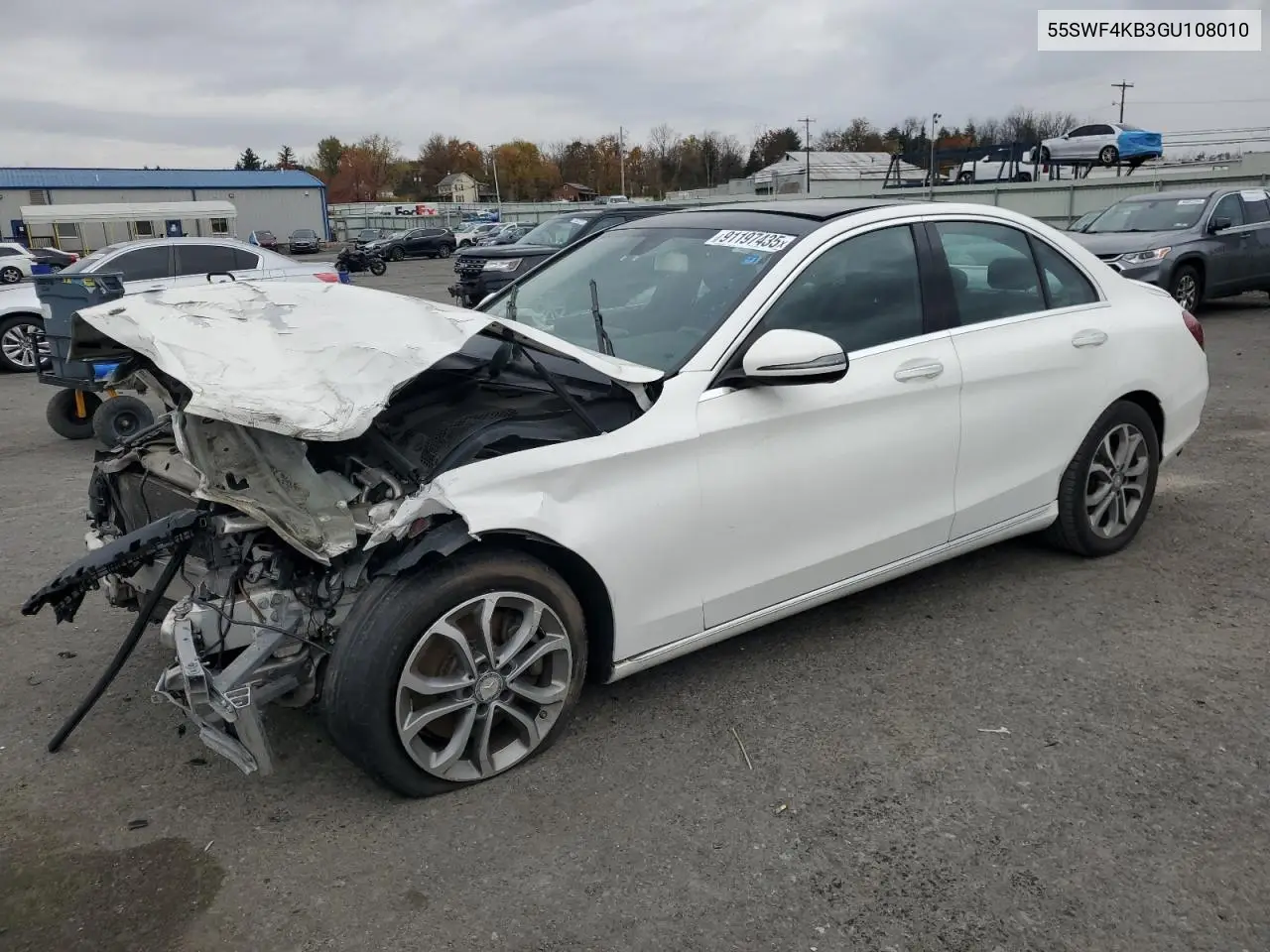 55SWF4KB3GU108010 2016 Mercedes-Benz C 300 4Matic