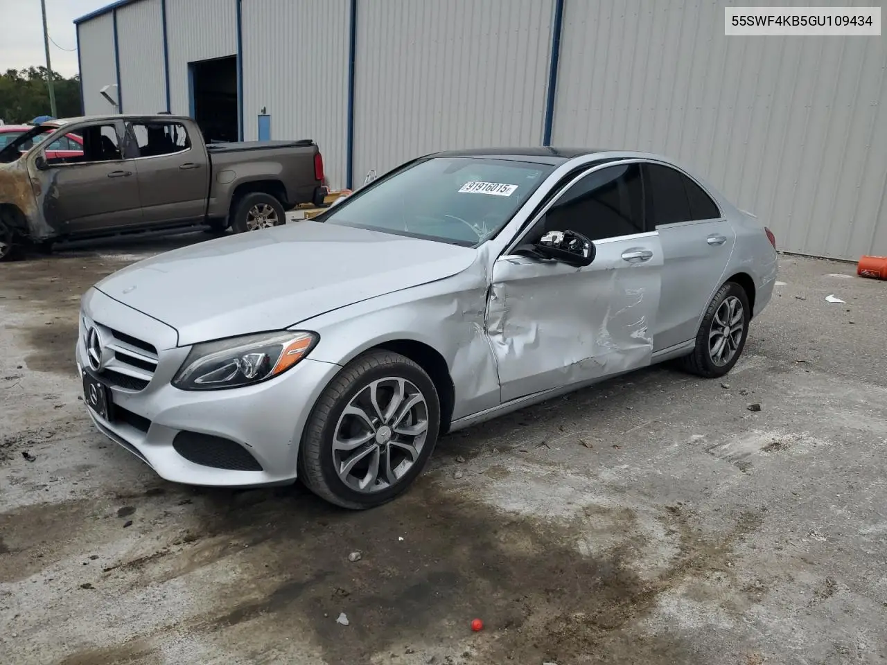 55SWF4KB5GU109434 2016 Mercedes-Benz C 300 4Matic