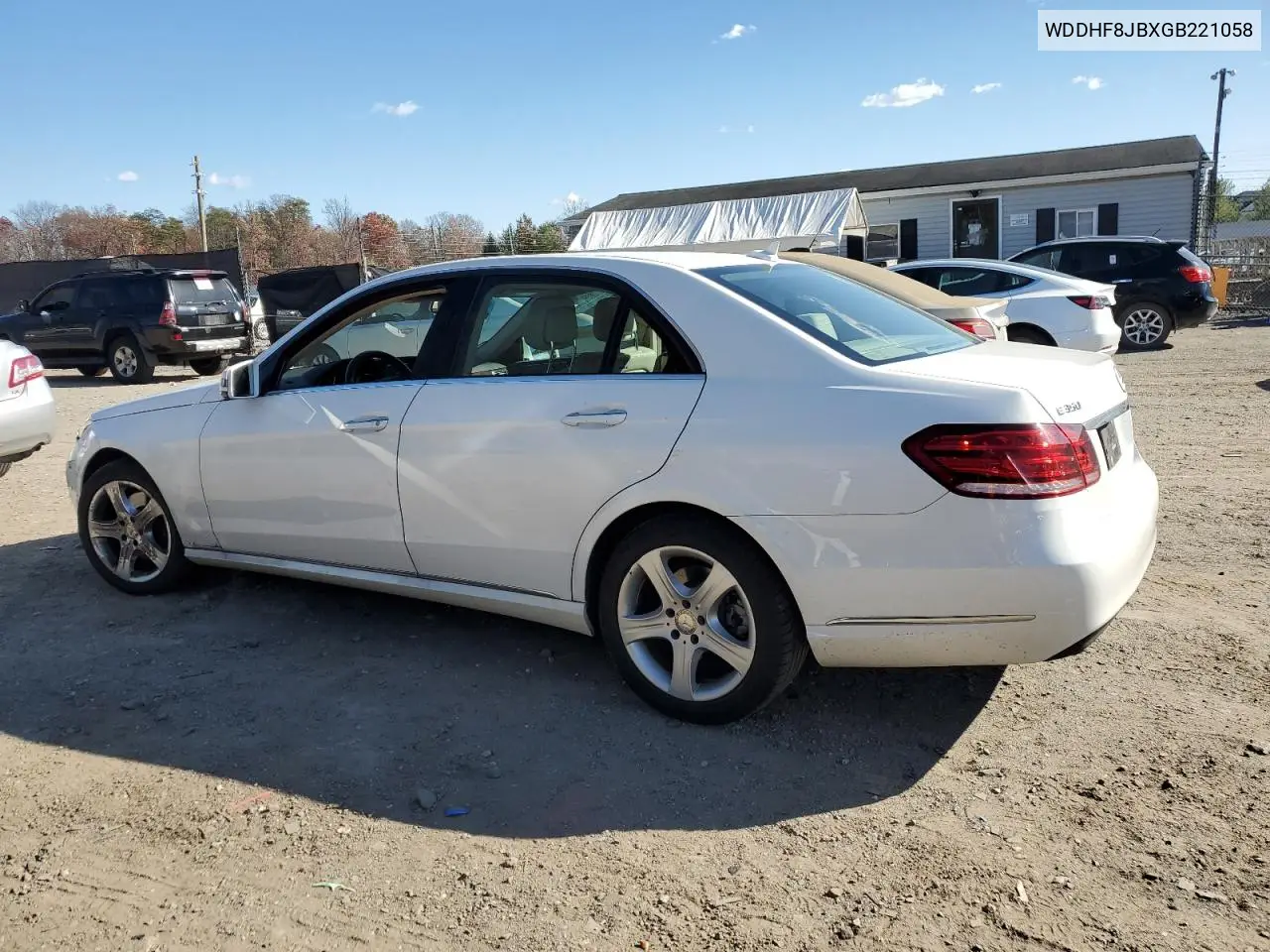 WDDHF8JBXGB221058 2016 Mercedes-Benz E 350 4Matic