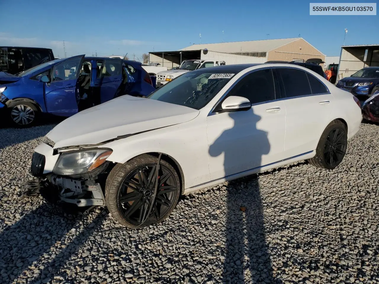 55SWF4KB5GU103570 2016 Mercedes-Benz C 300 4Matic