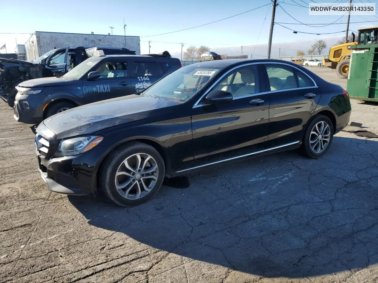 WDDWF4KB2GR143350 2016 Mercedes-Benz C 300 4Matic