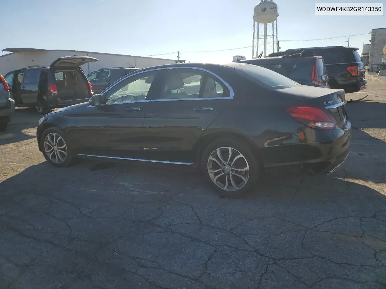 WDDWF4KB2GR143350 2016 Mercedes-Benz C 300 4Matic
