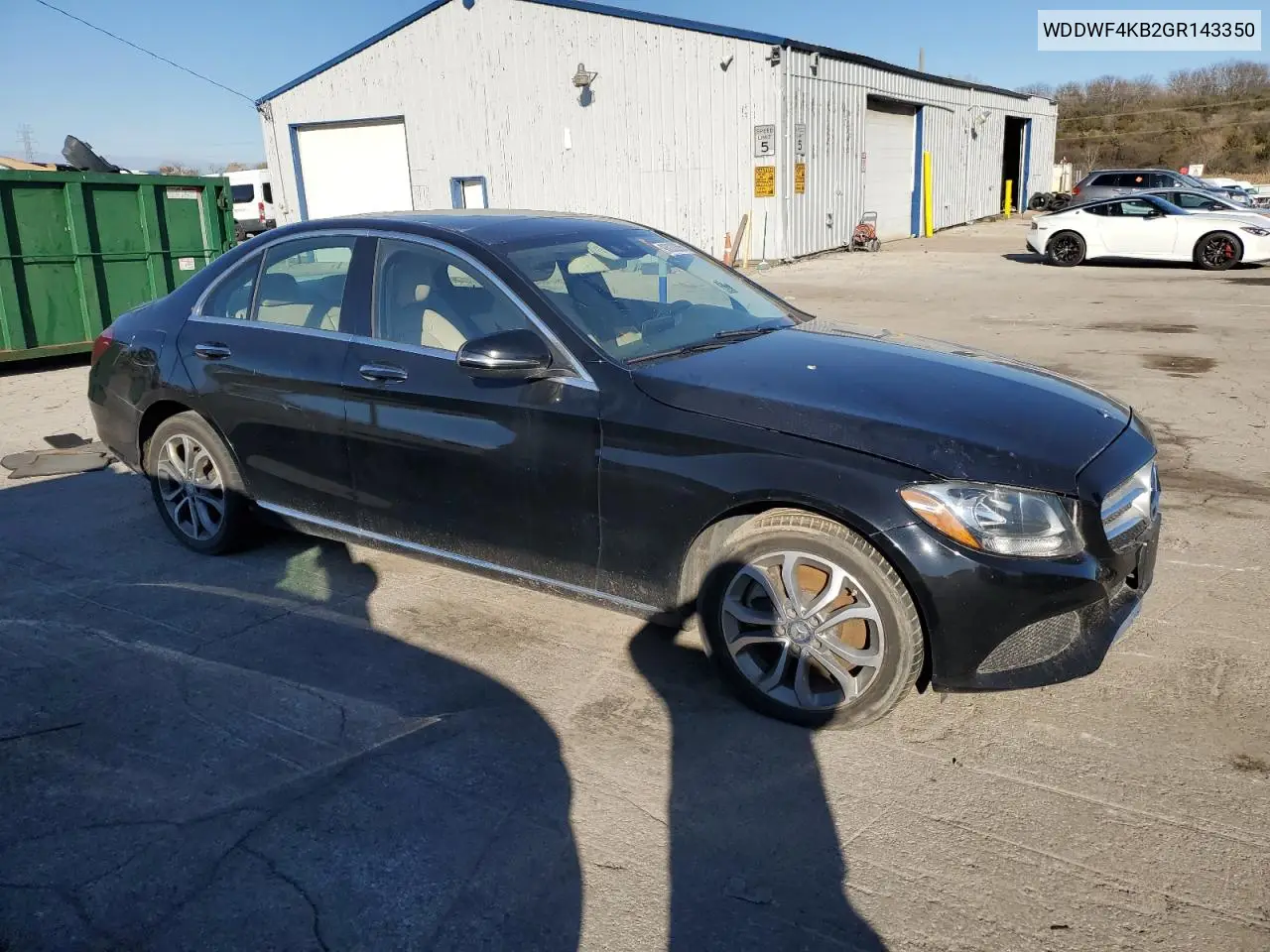 WDDWF4KB2GR143350 2016 Mercedes-Benz C 300 4Matic