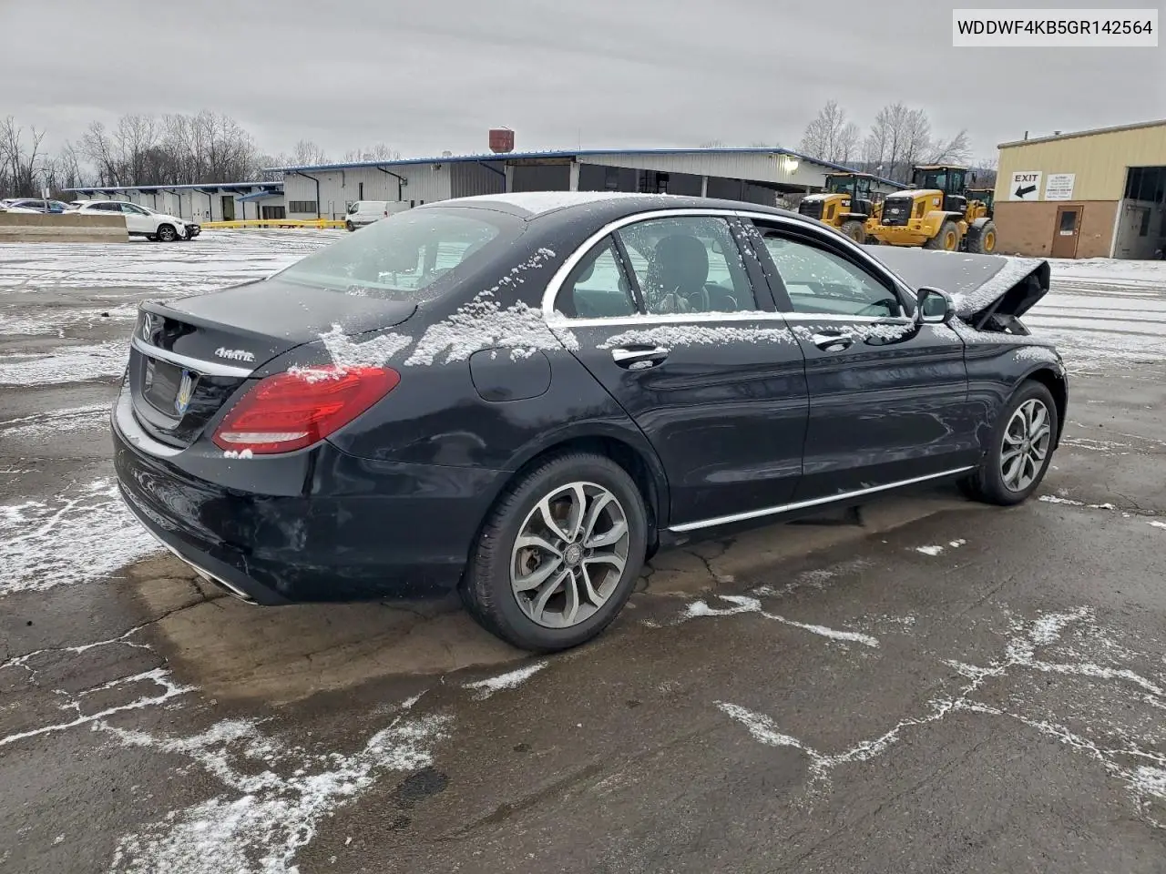 WDDWF4KB5GR142564 2016 Mercedes-Benz C 300 4Matic