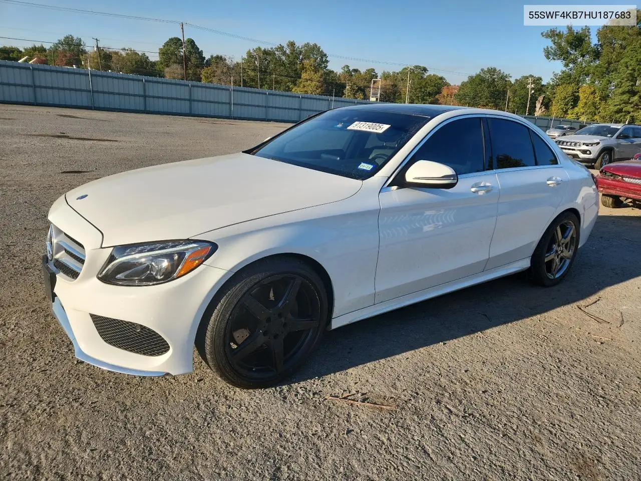 55SWF4KB7HU187683 2017 Mercedes-Benz C 300 4Matic
