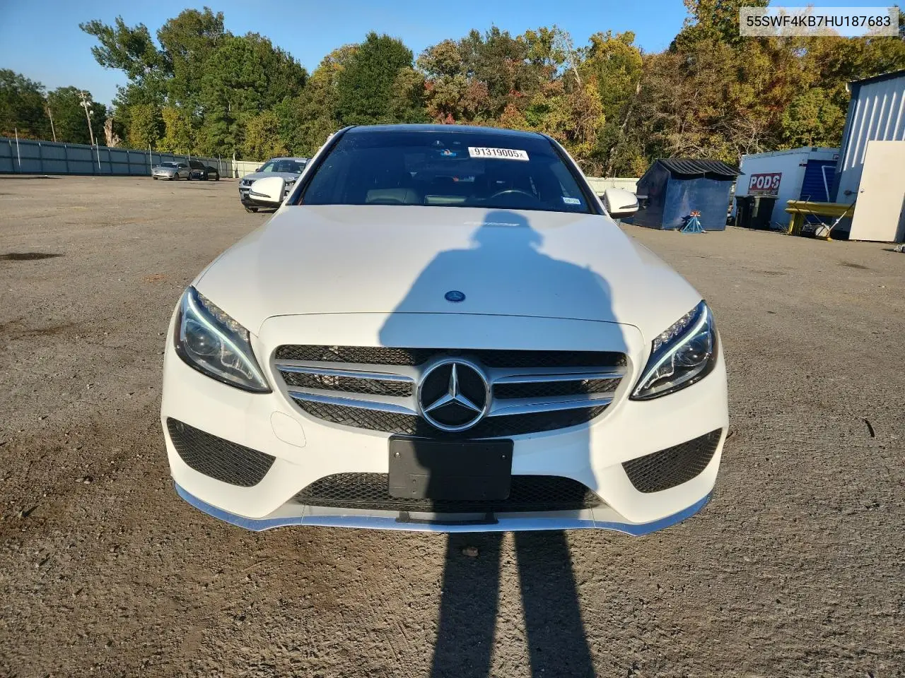 55SWF4KB7HU187683 2017 Mercedes-Benz C 300 4Matic