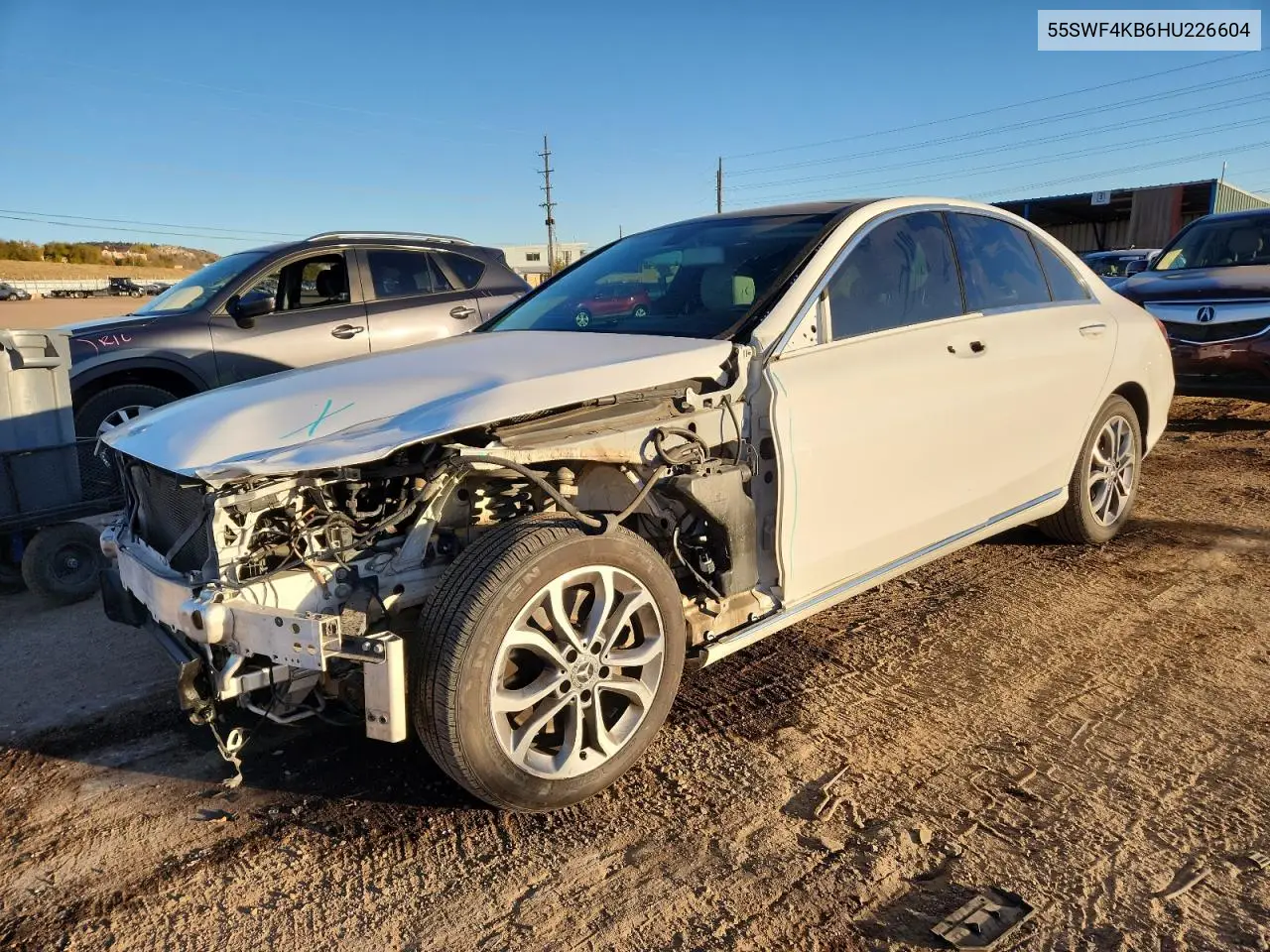55SWF4KB6HU226604 2017 Mercedes-Benz C 300 4Matic