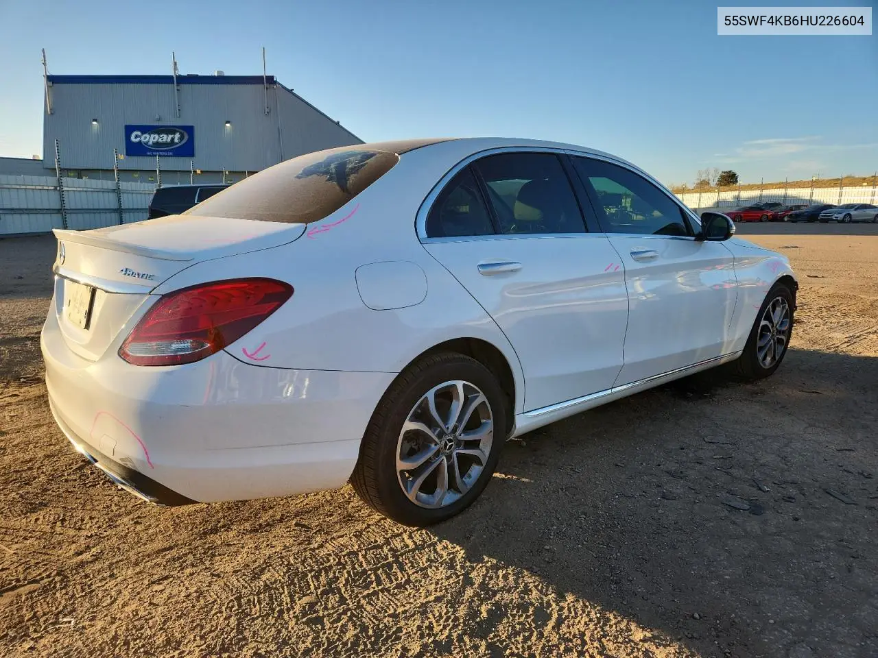 55SWF4KB6HU226604 2017 Mercedes-Benz C 300 4Matic