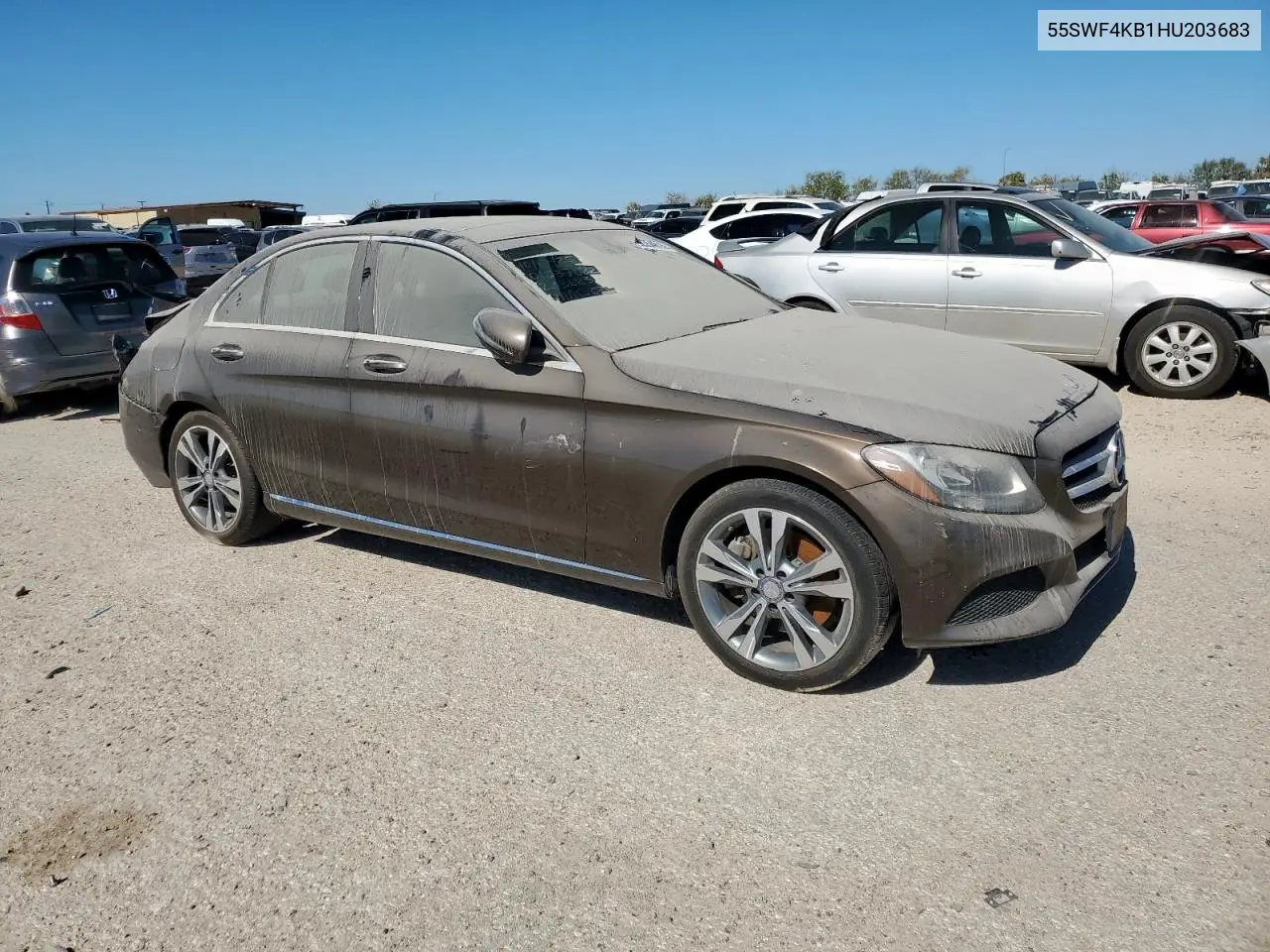 55SWF4KB1HU203683 2017 Mercedes-Benz C 300 4Matic