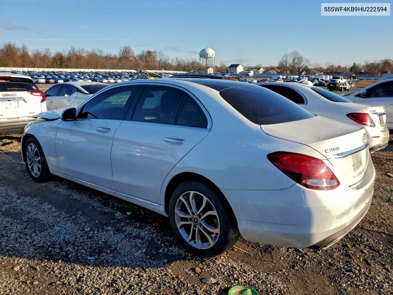 55SWF4KB9HU222594 2017 Mercedes-Benz C 300 4Matic