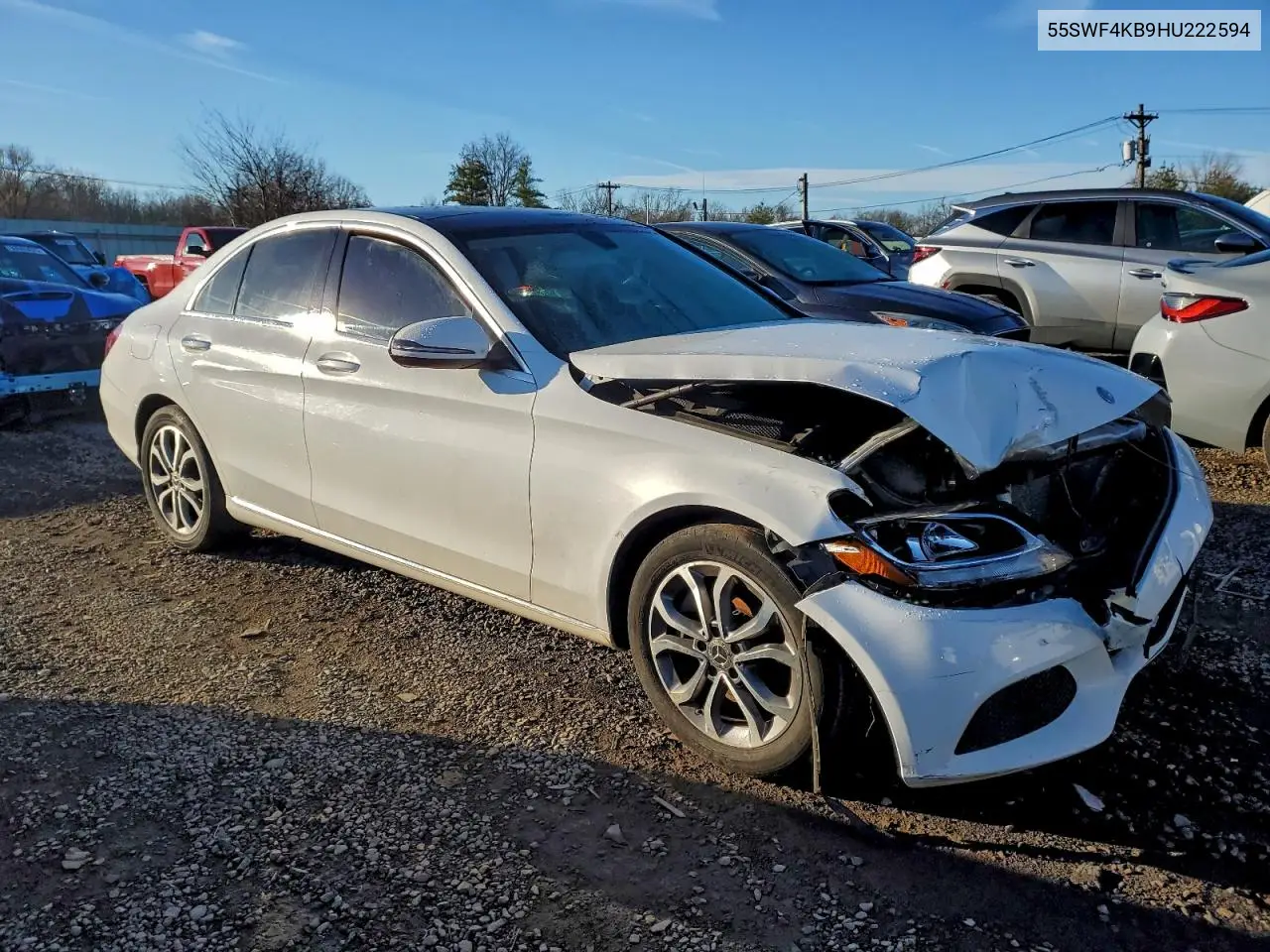 55SWF4KB9HU222594 2017 Mercedes-Benz C 300 4Matic
