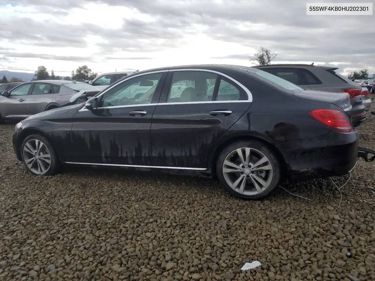 55SWF4KB0HU202301 2017 Mercedes-Benz C 300 4Matic