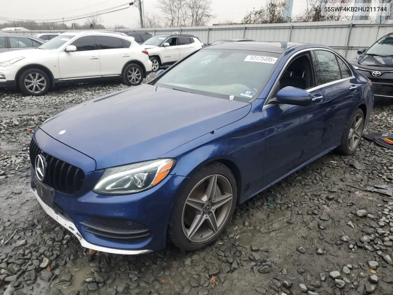 55SWF4KB2HU211744 2017 Mercedes-Benz C 300 4Matic