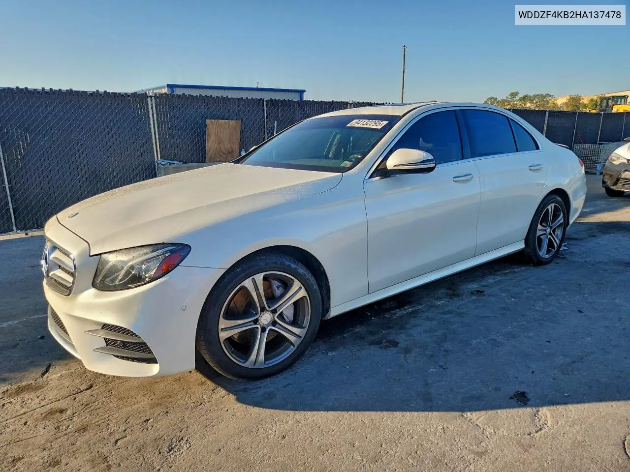 WDDZF4KB2HA137478 2017 Mercedes-Benz E 300 4Matic