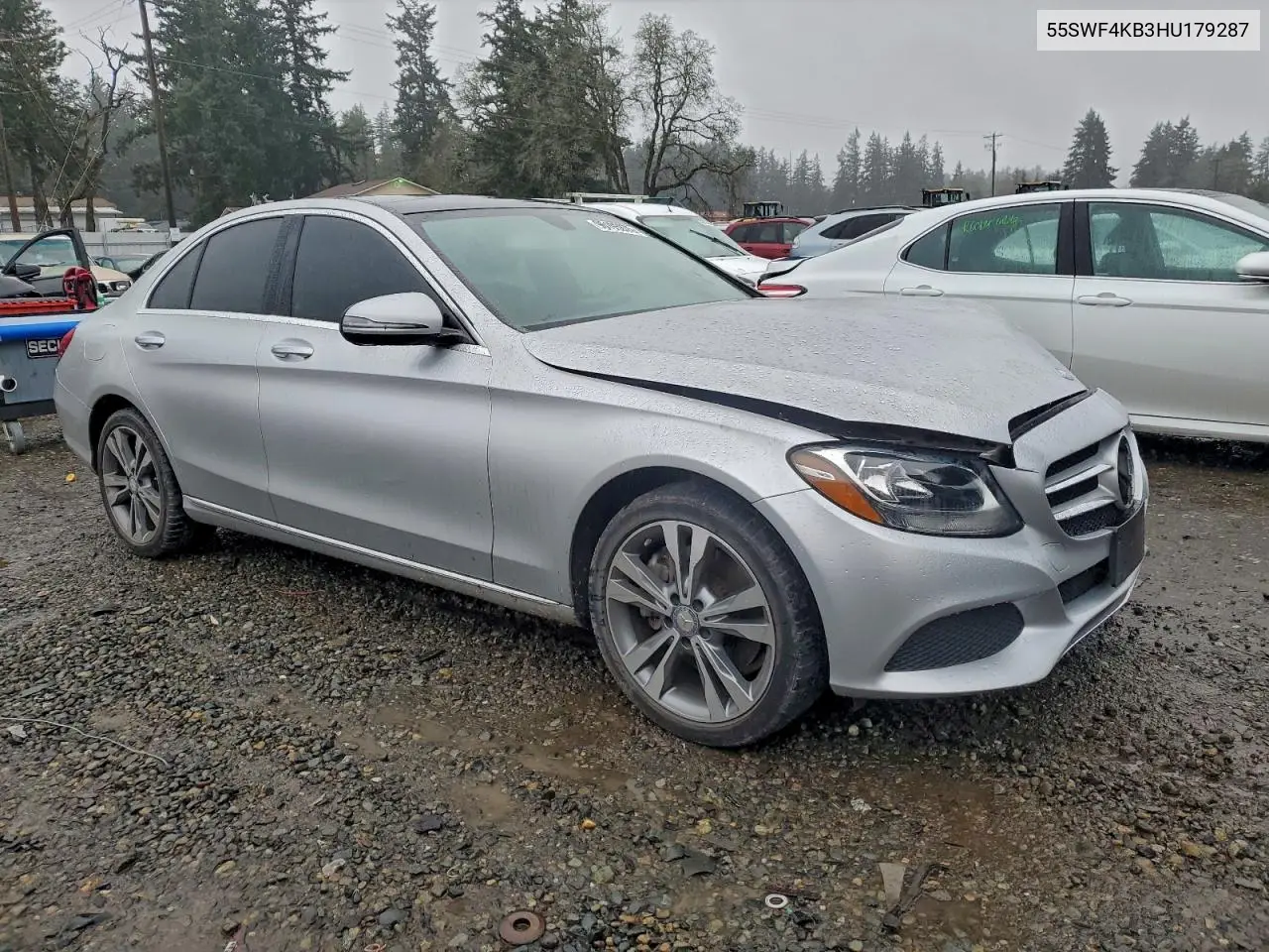 55SWF4KB3HU179287 2017 Mercedes-Benz C 300 4Matic