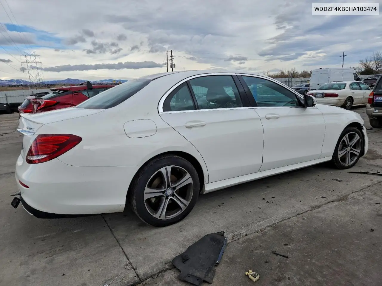 WDDZF4KB0HA103474 2017 Mercedes-Benz E 300 4Matic