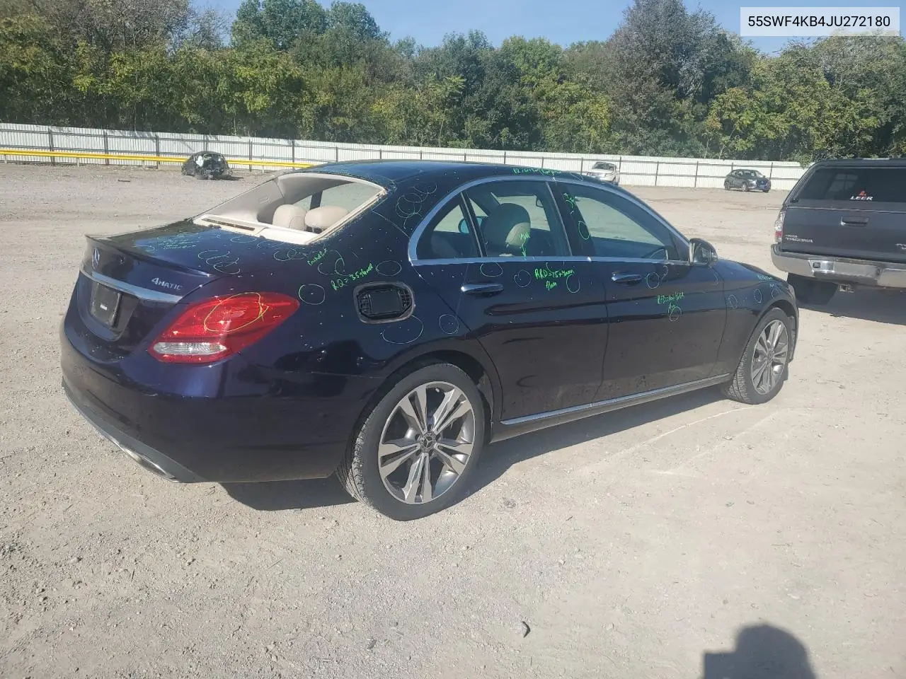 55SWF4KB4JU272180 2018 Mercedes-Benz C 300 4Matic