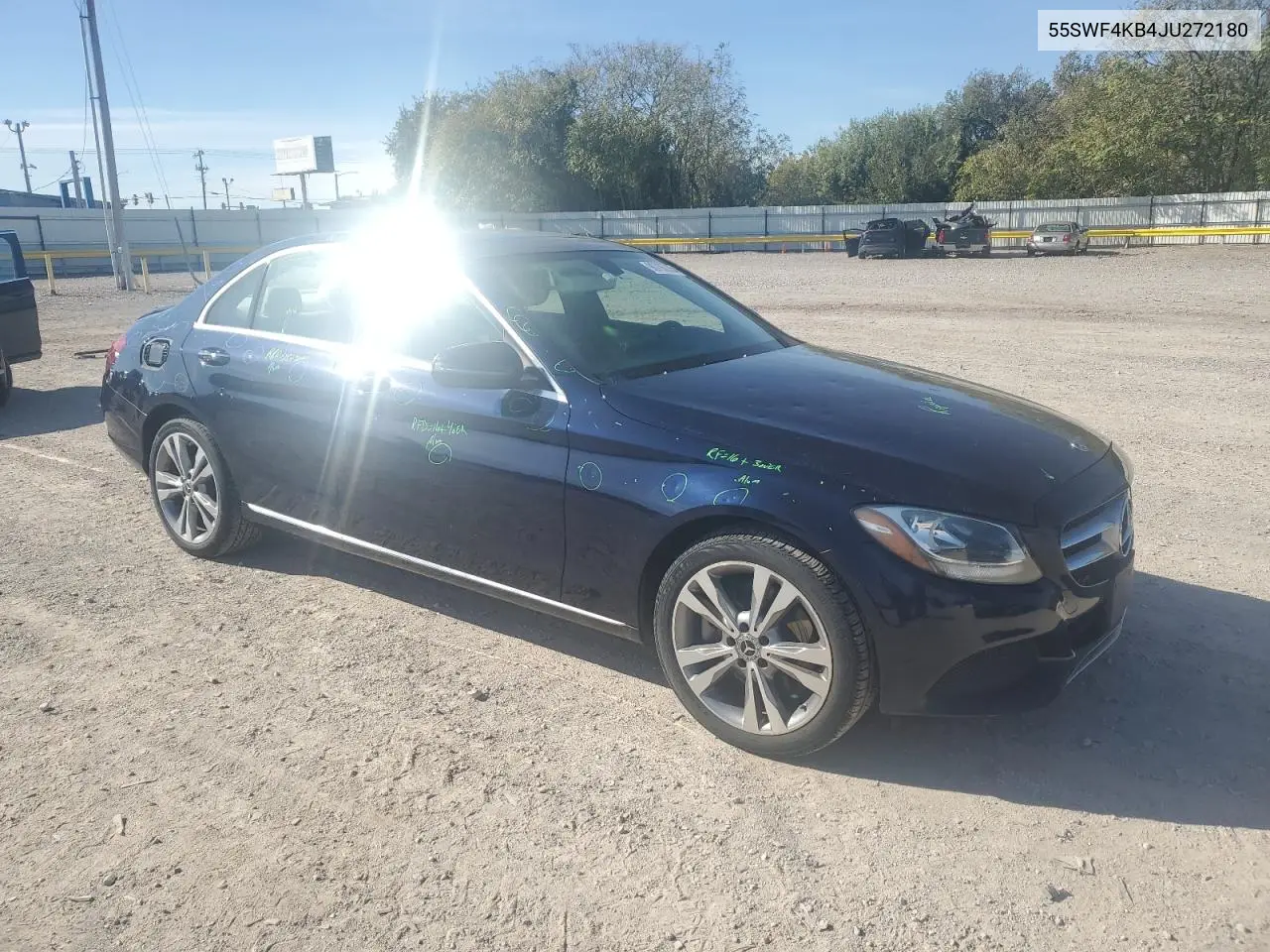 55SWF4KB4JU272180 2018 Mercedes-Benz C 300 4Matic