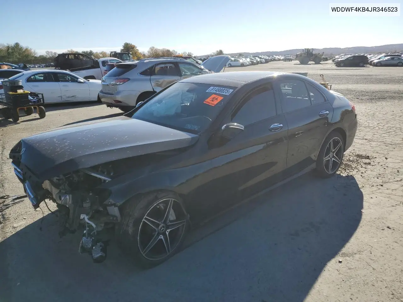 WDDWF4KB4JR346523 2018 Mercedes-Benz C 300 4Matic
