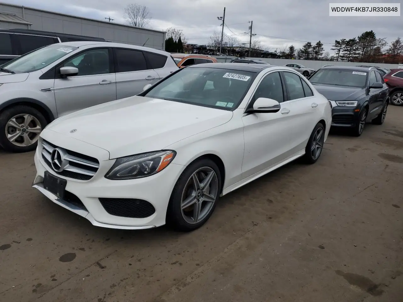 WDDWF4KB7JR330848 2018 Mercedes-Benz C 300 4Matic