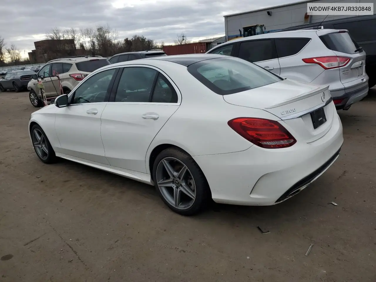 WDDWF4KB7JR330848 2018 Mercedes-Benz C 300 4Matic