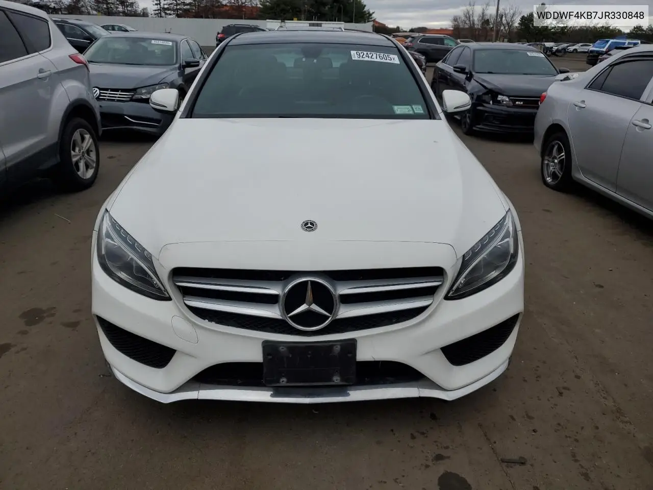 WDDWF4KB7JR330848 2018 Mercedes-Benz C 300 4Matic