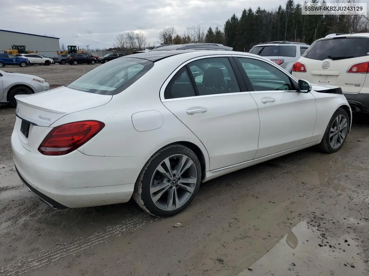 55SWF4KB2JU243129 2018 Mercedes-Benz C 300 4Matic