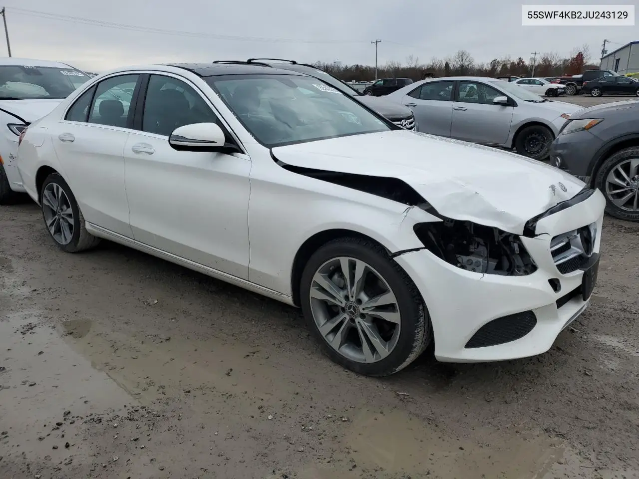 55SWF4KB2JU243129 2018 Mercedes-Benz C 300 4Matic