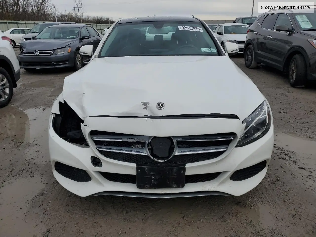 55SWF4KB2JU243129 2018 Mercedes-Benz C 300 4Matic