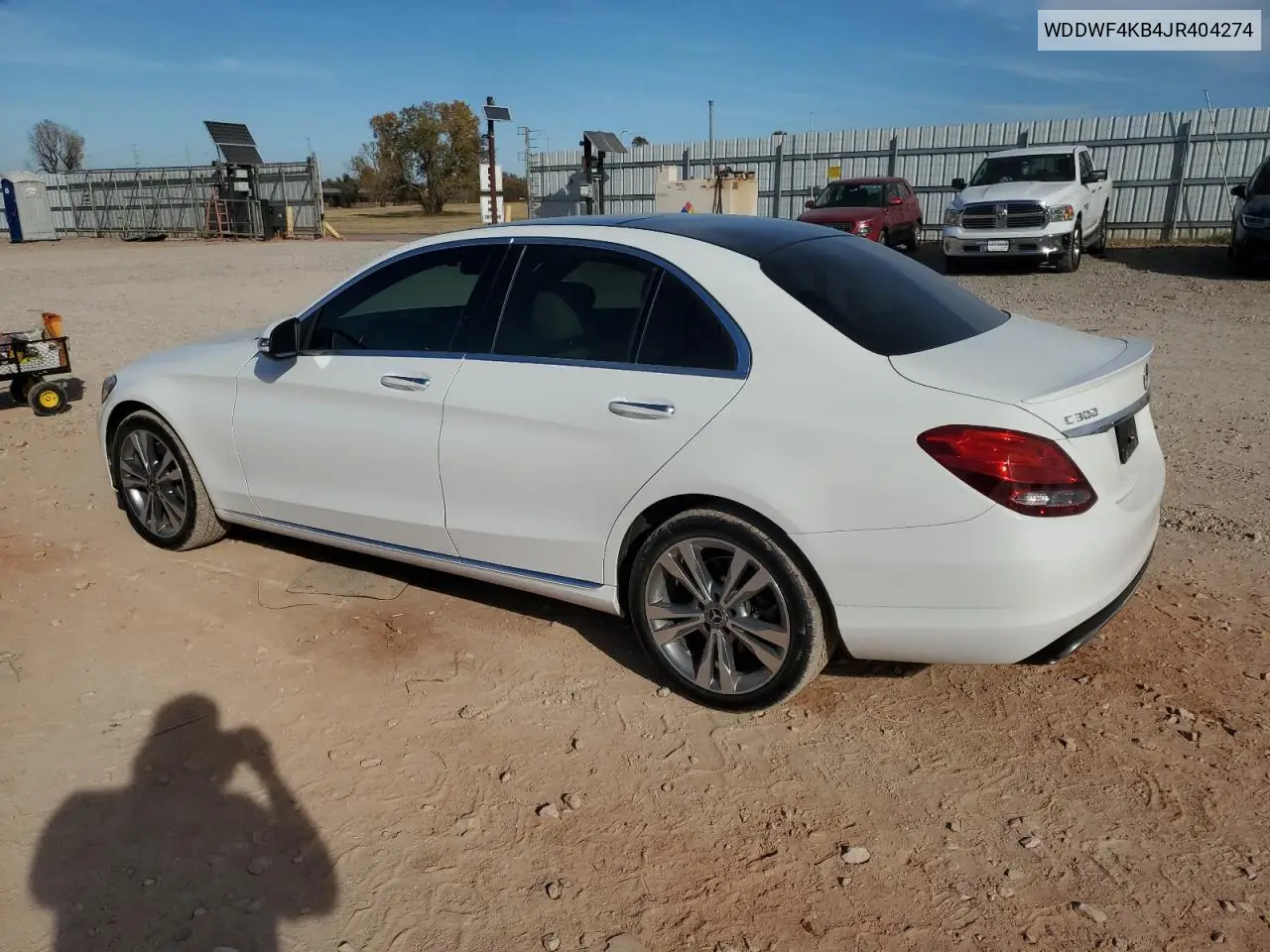 WDDWF4KB4JR404274 2018 Mercedes-Benz C 300 4Matic