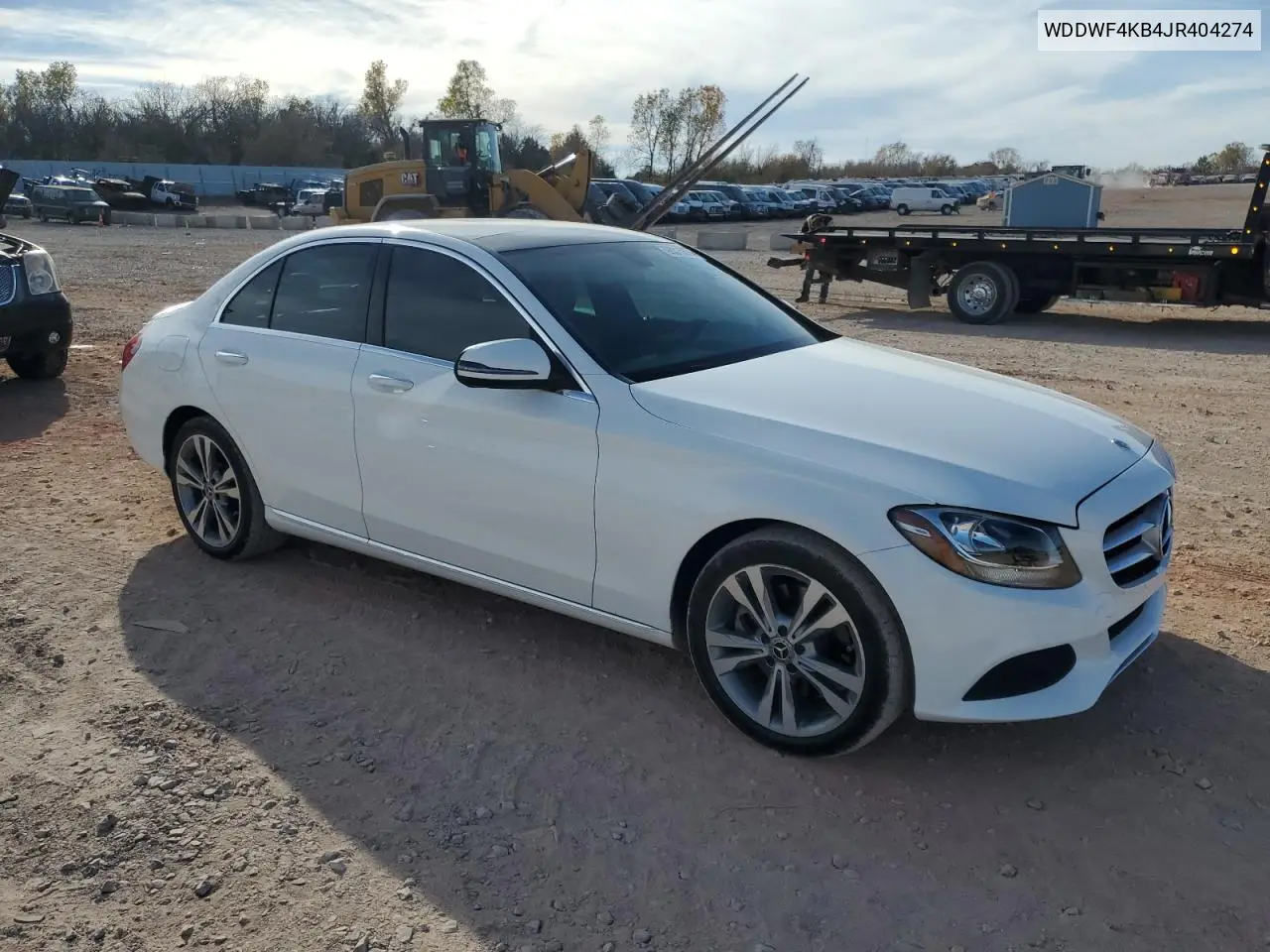 WDDWF4KB4JR404274 2018 Mercedes-Benz C 300 4Matic