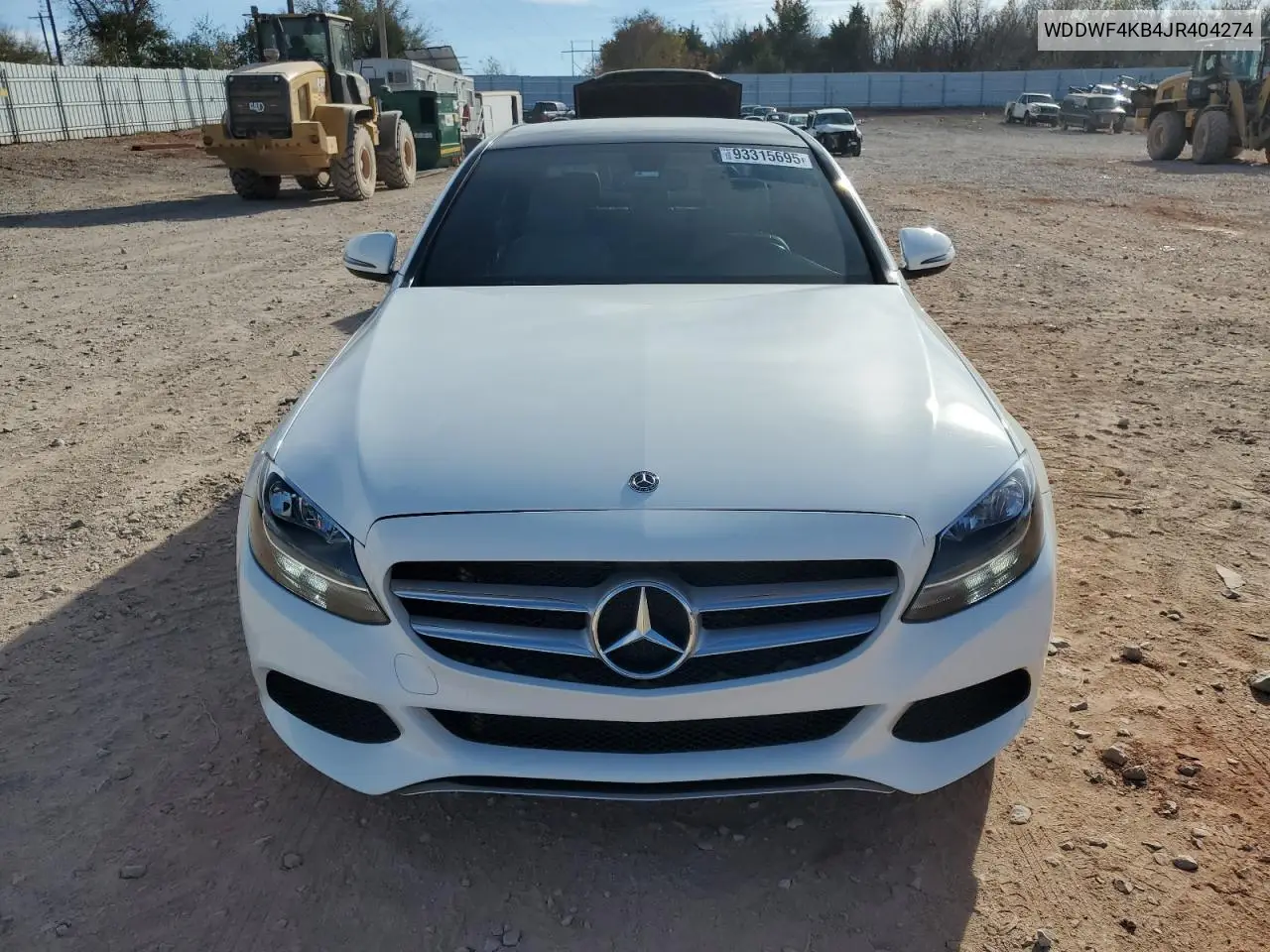 WDDWF4KB4JR404274 2018 Mercedes-Benz C 300 4Matic