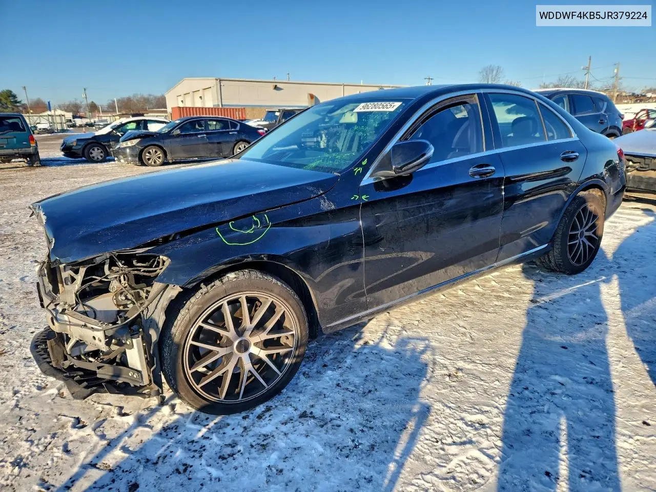 WDDWF4KB5JR379224 2018 Mercedes-Benz C 300 4Matic