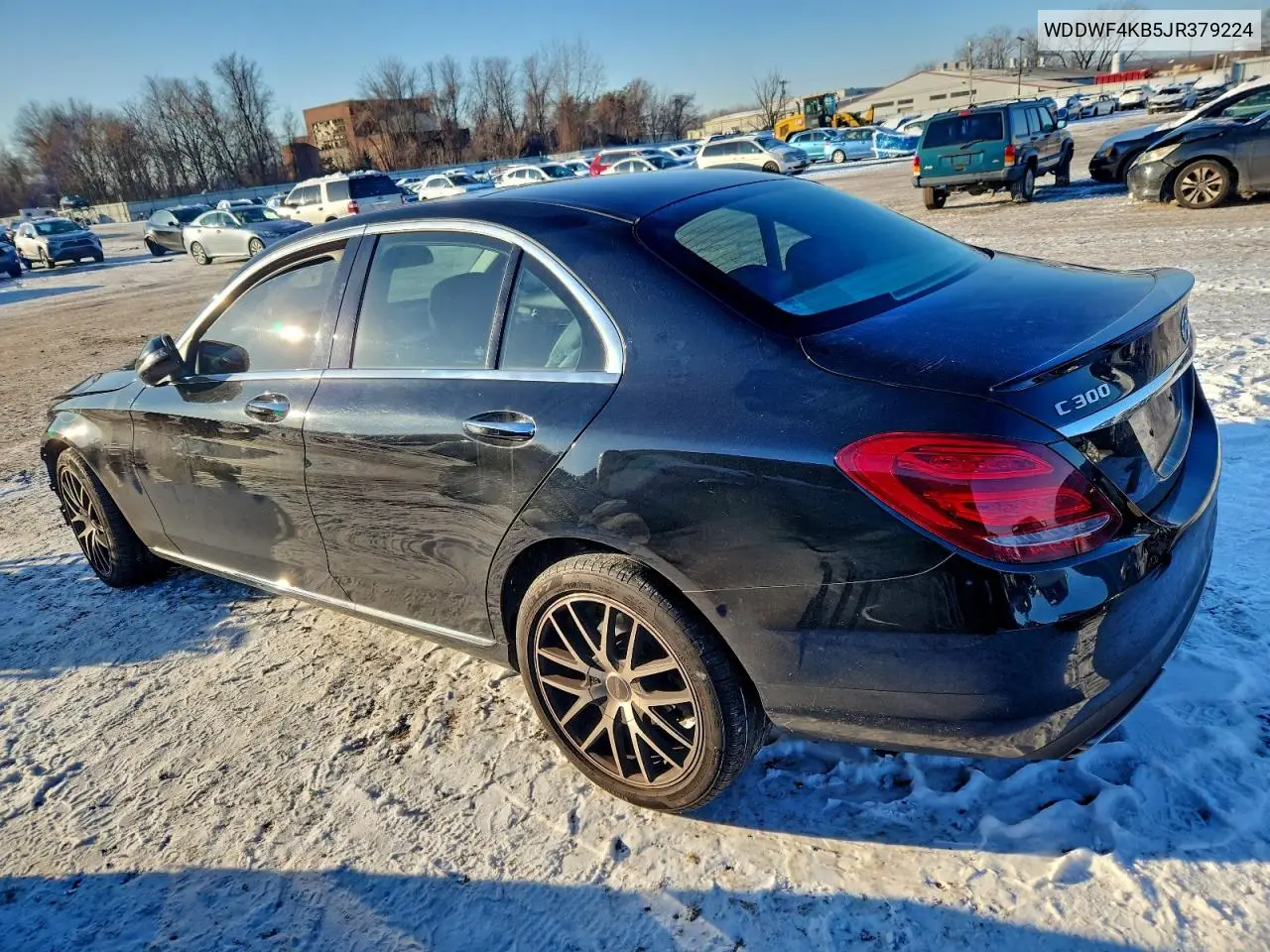 WDDWF4KB5JR379224 2018 Mercedes-Benz C 300 4Matic
