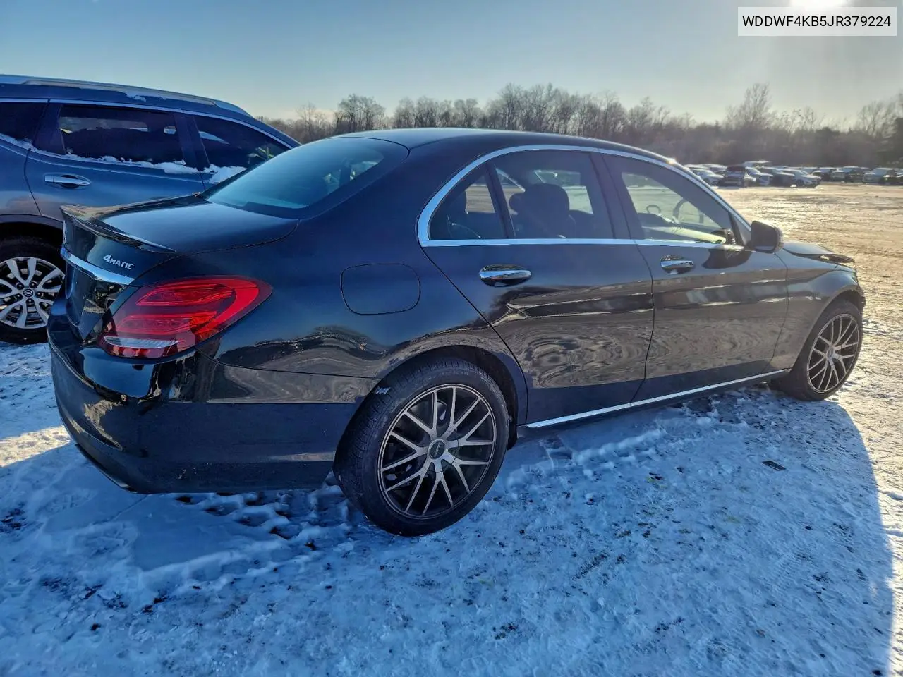 WDDWF4KB5JR379224 2018 Mercedes-Benz C 300 4Matic