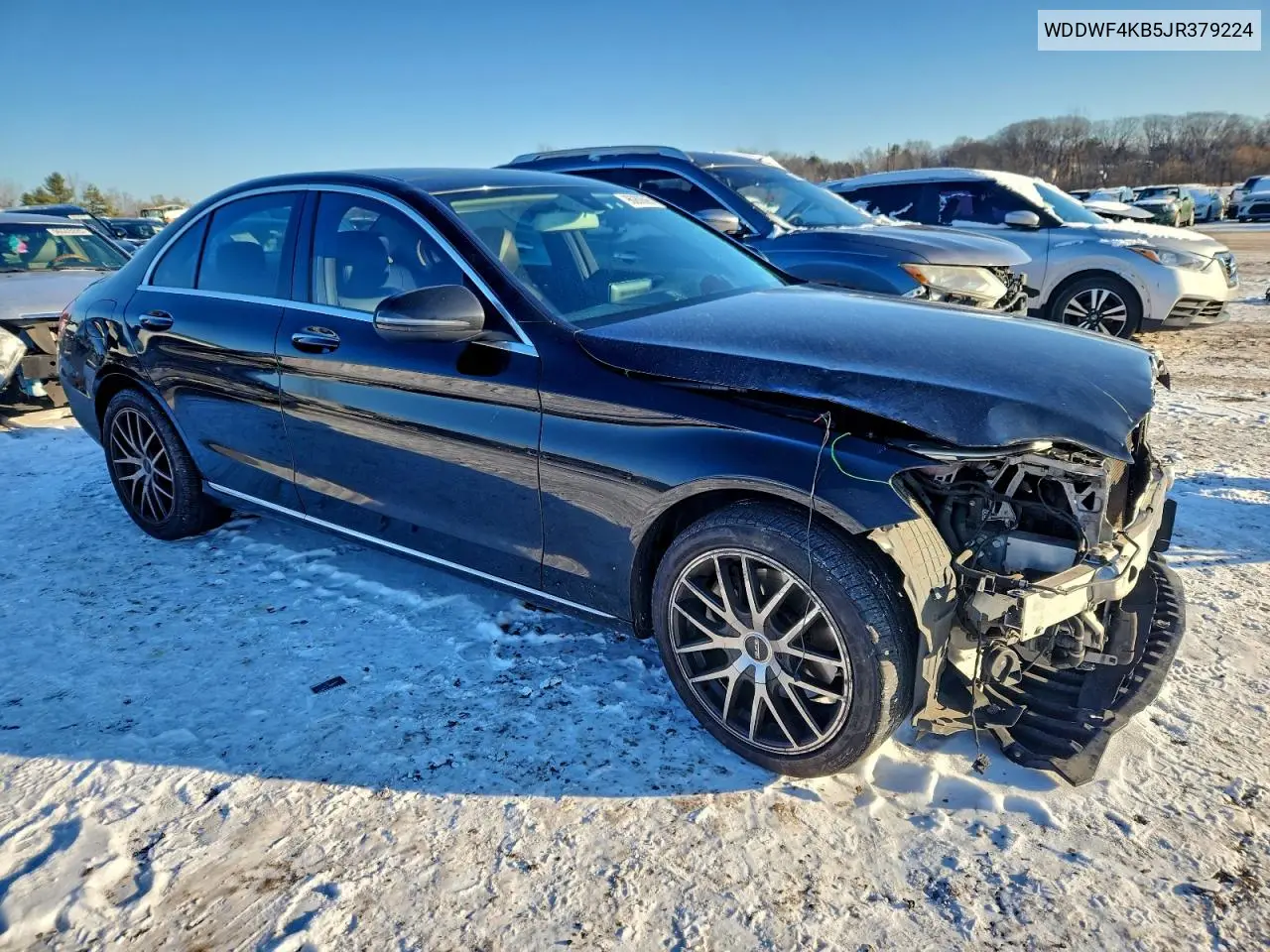 WDDWF4KB5JR379224 2018 Mercedes-Benz C 300 4Matic