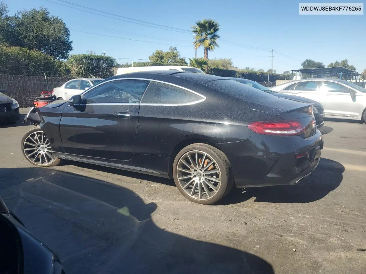 WDDWJ8EB4KF776265 2019 Mercedes-Benz C 300 4Matic