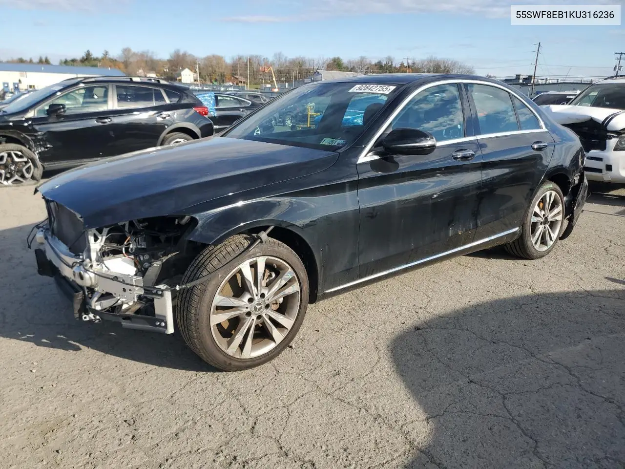 55SWF8EB1KU316236 2019 Mercedes-Benz C 300 4Matic