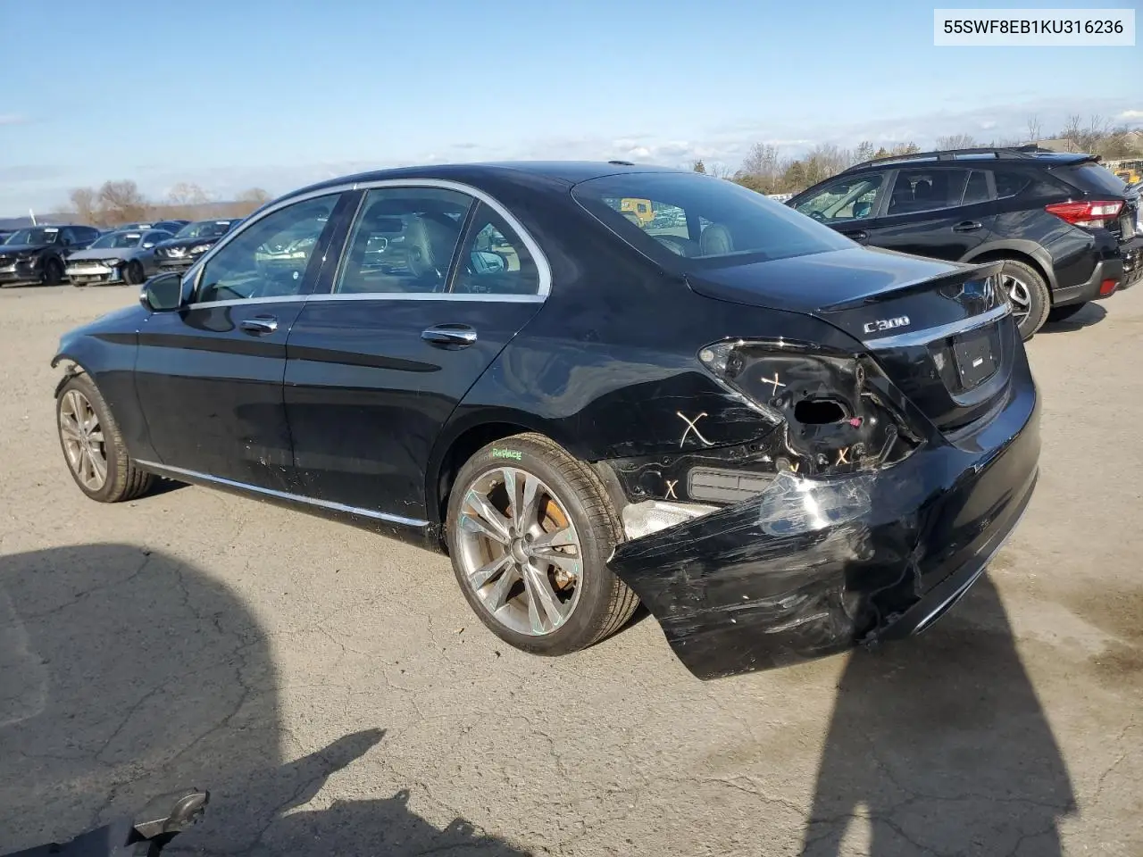 55SWF8EB1KU316236 2019 Mercedes-Benz C 300 4Matic