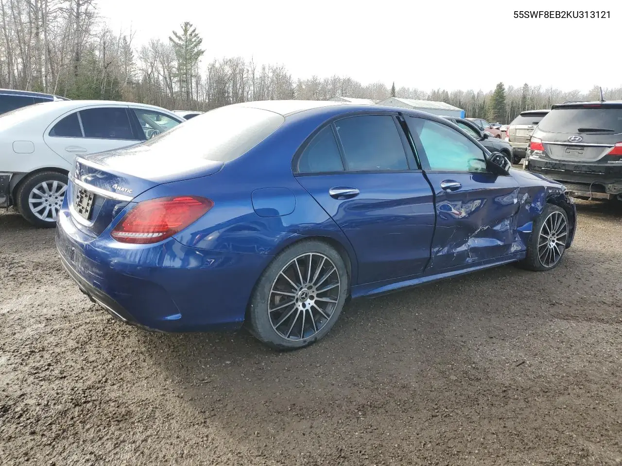 55SWF8EB2KU313121 2019 Mercedes-Benz C 300 4Matic