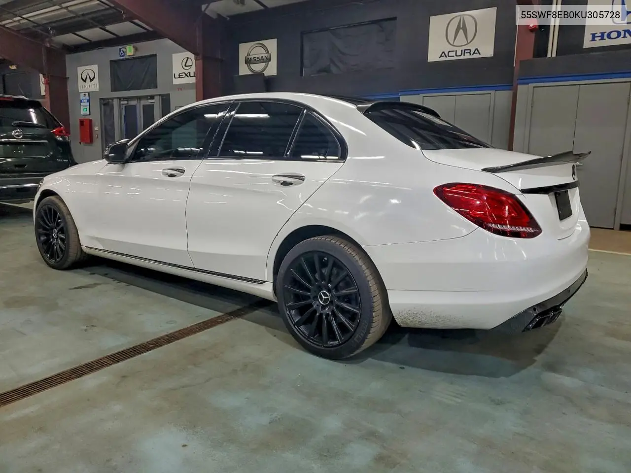 55SWF8EB0KU305728 2019 Mercedes-Benz C 300 4Matic