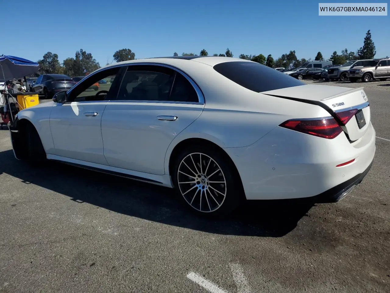 W1K6G7GBXMA046124 2021 Mercedes-Benz S 580 4Matic
