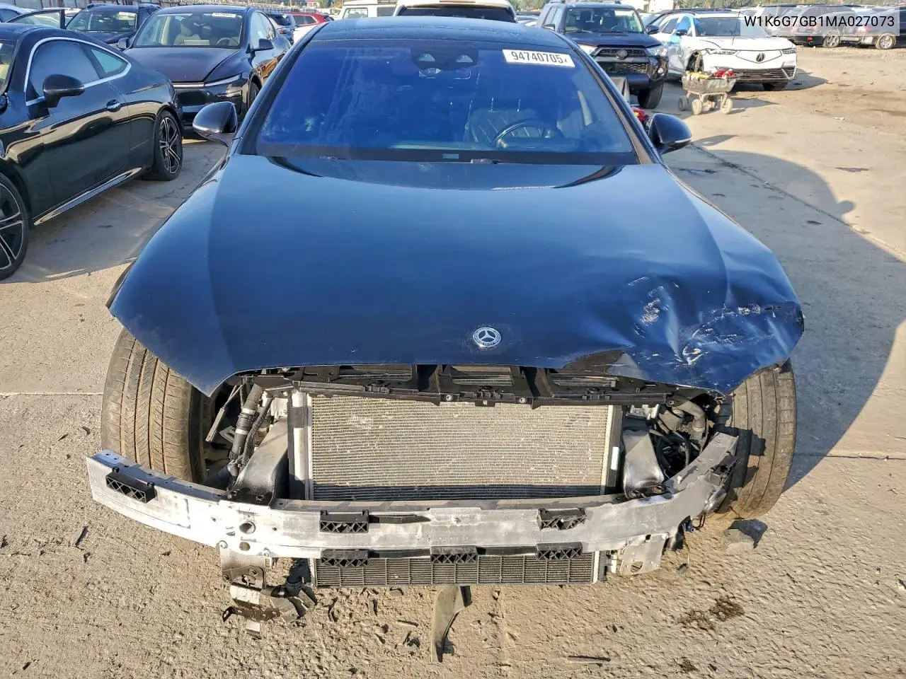 W1K6G7GB1MA027073 2021 Mercedes-Benz S 580 4Matic
