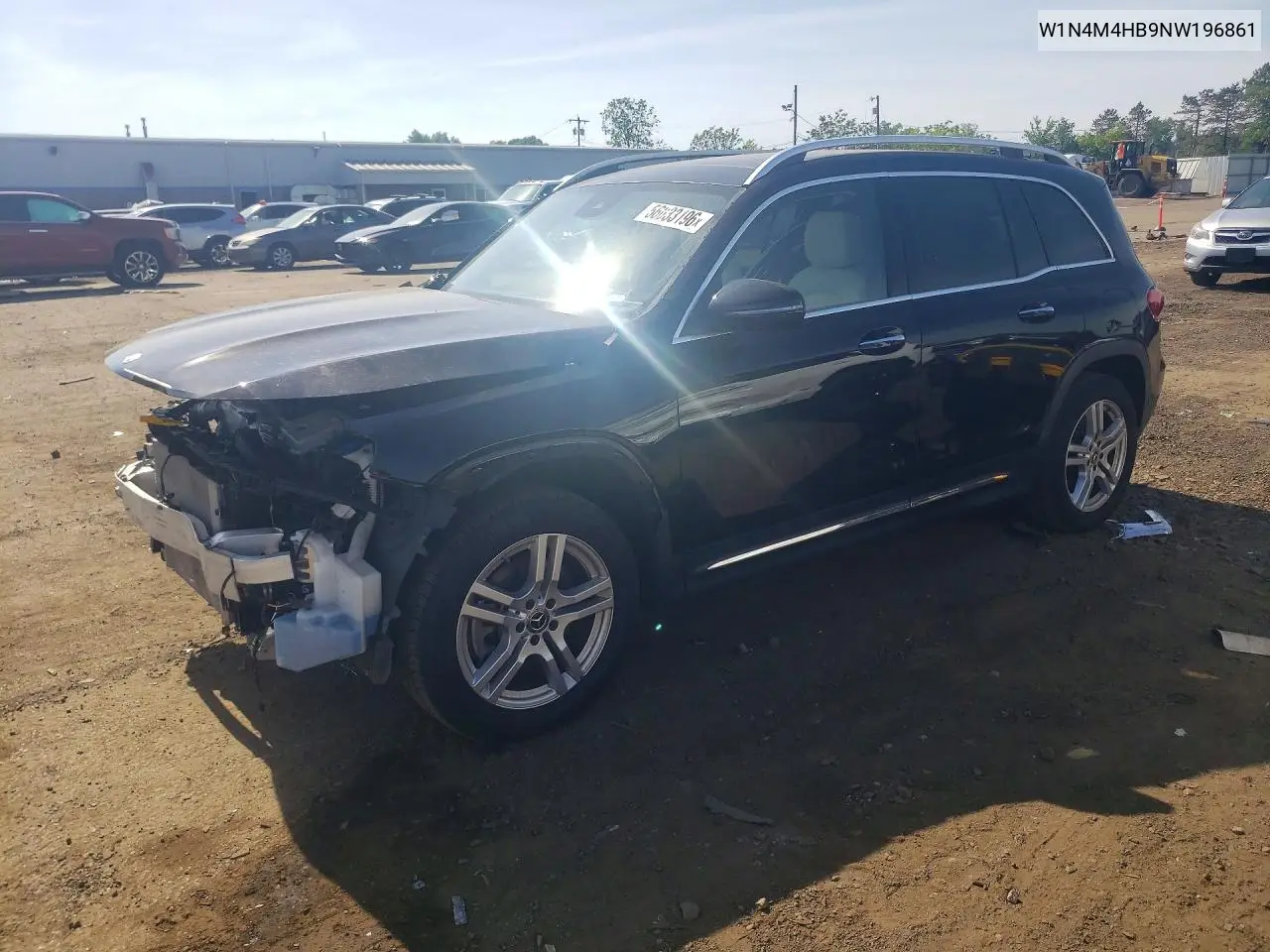 2022 Mercedes-Benz Glb 250 4Matic VIN: W1N4M4HB9NW196861 Lot: 56033196