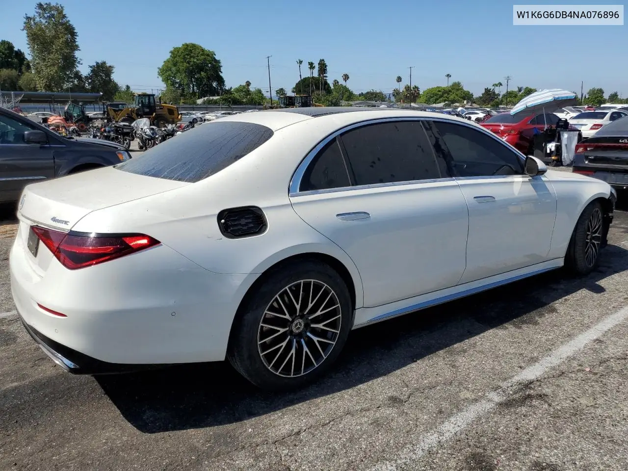W1K6G6DB4NA076896 2022 Mercedes-Benz S 500 4Matic