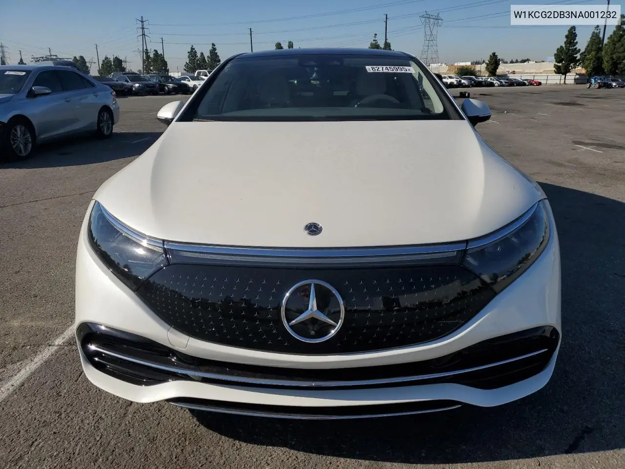 W1KCG2DB3NA001232 2022 Mercedes-Benz Eqs Sedan 450+