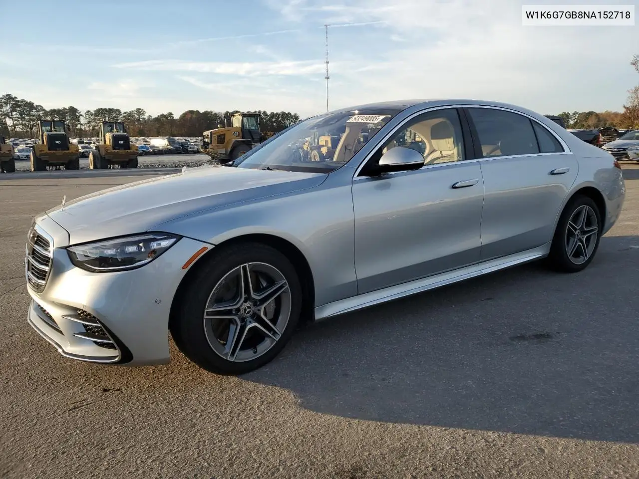 W1K6G7GB8NA152718 2022 Mercedes-Benz S 580 4Matic