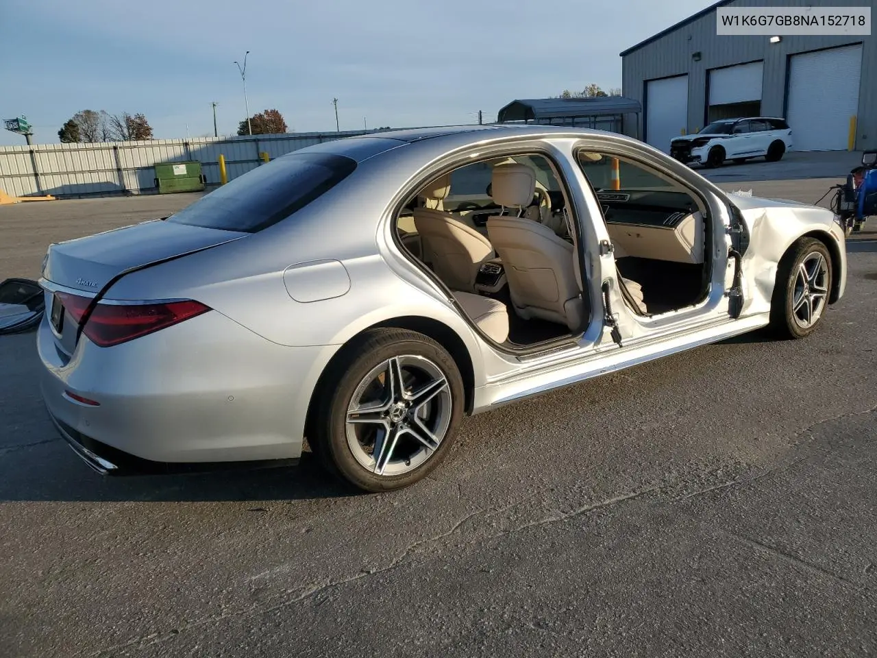 W1K6G7GB8NA152718 2022 Mercedes-Benz S 580 4Matic
