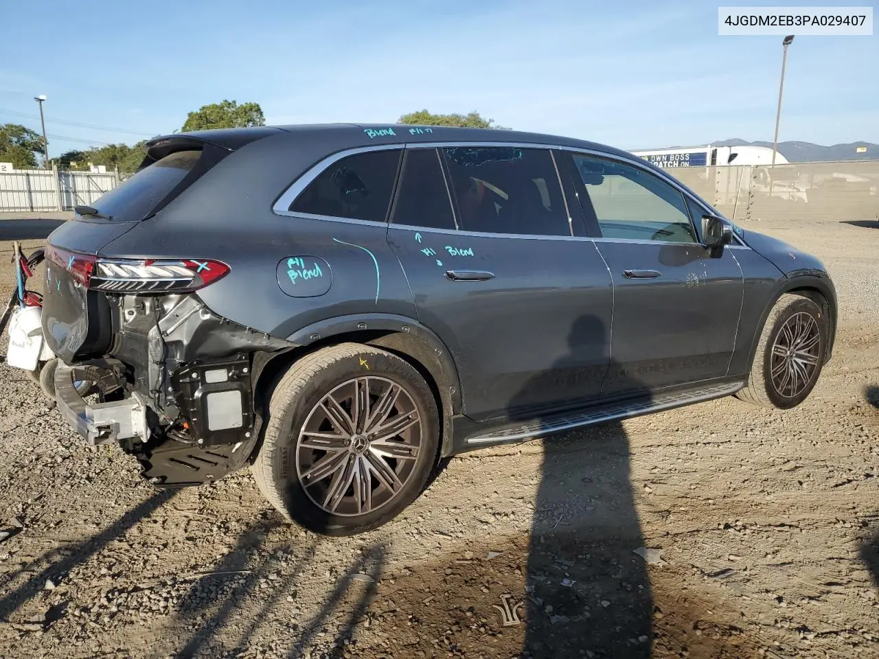 4JGDM2EB3PA029407 2023 Mercedes-Benz Eqs Suv 450 4Matic