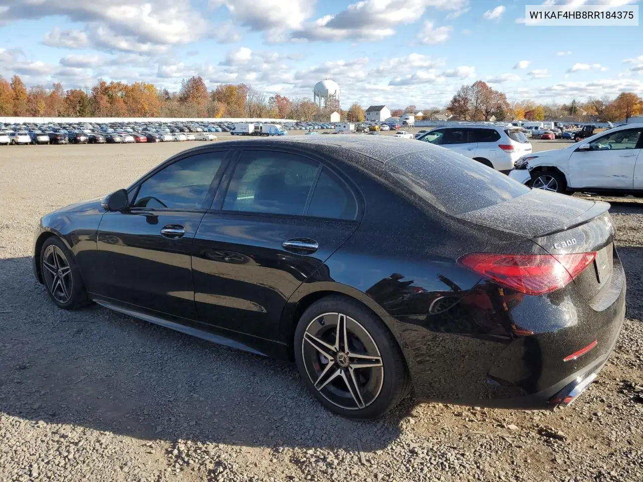 W1KAF4HB8RR184375 2024 Mercedes-Benz C 300 4Matic